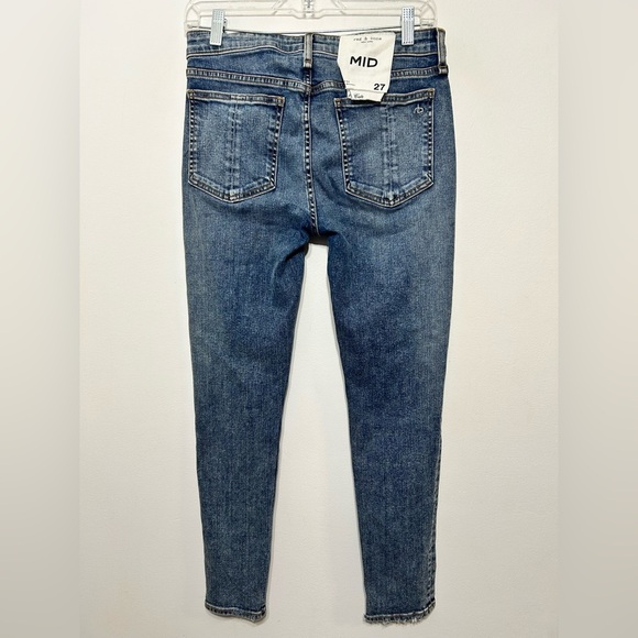 New! Rag & Bone Cate Mid Rise Skinny Ankle Distressed Jeans Womens Size 27 - Picture 5 of 13